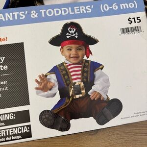 Way To Celebrate Baby Infant Pirate Halloween Dress Up Costume